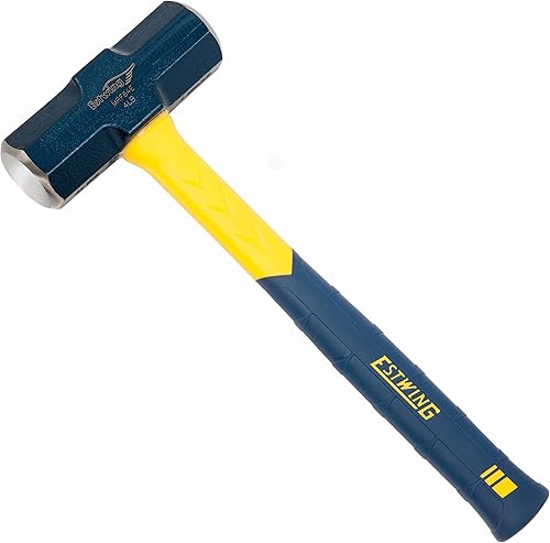 Miniatura 2 de Estwing MRF64E Sure Strike - Martillo para ingenieros de fibra de vidrio de 64 onzas (azul) y Estwing E-5 5 libras Sure Split Wedge (azul)
