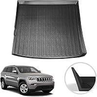 Vista 2 de Forro de carga prémium para Jeep Cherokee 2014-2023 – Tapete de maletero de automóvil de ajuste personalizado – Tapete de carga negro para todas