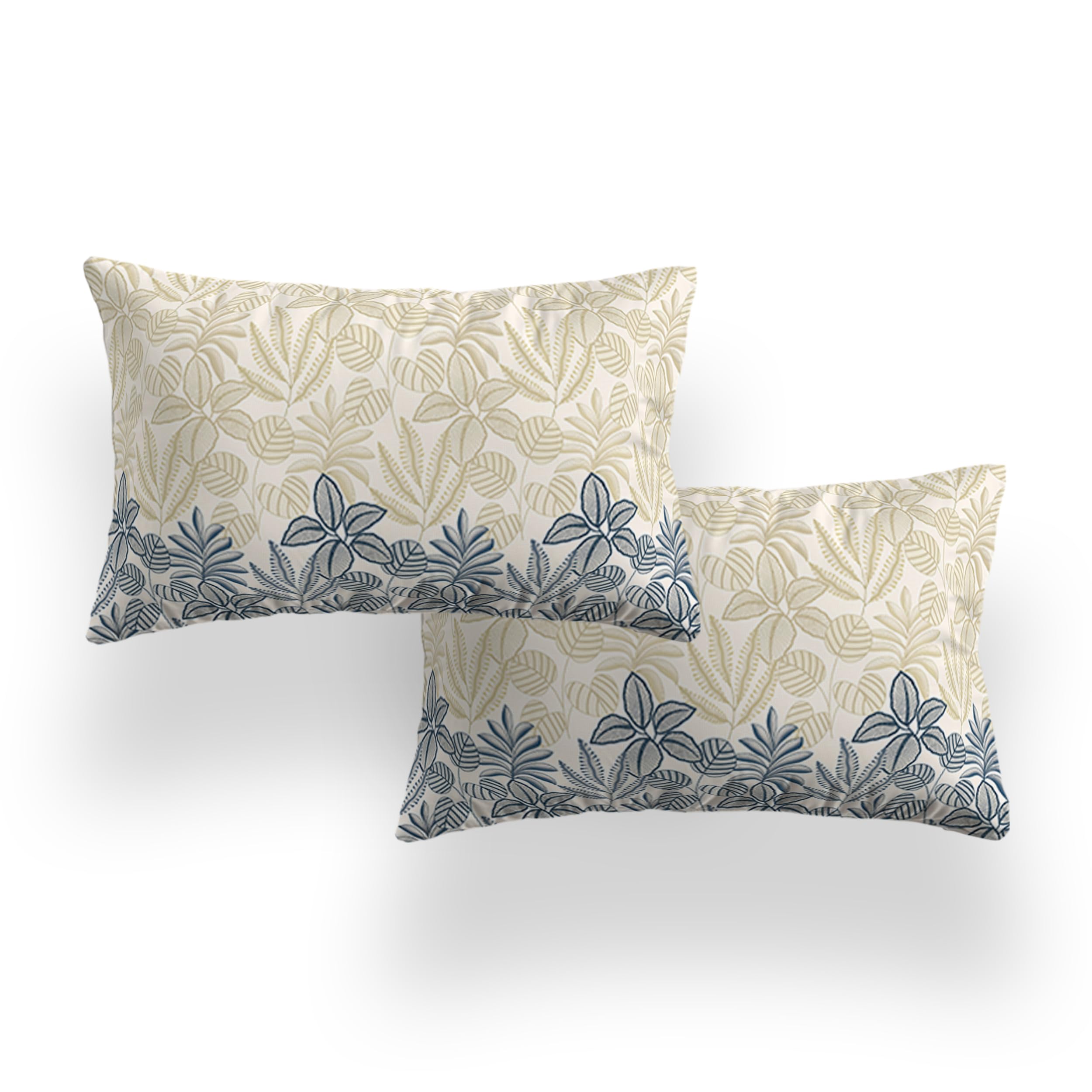 LOOMLYFE 300TC Premium Pillow Covers | Set of 2 | Size 17" x 27" - BlueCoconut