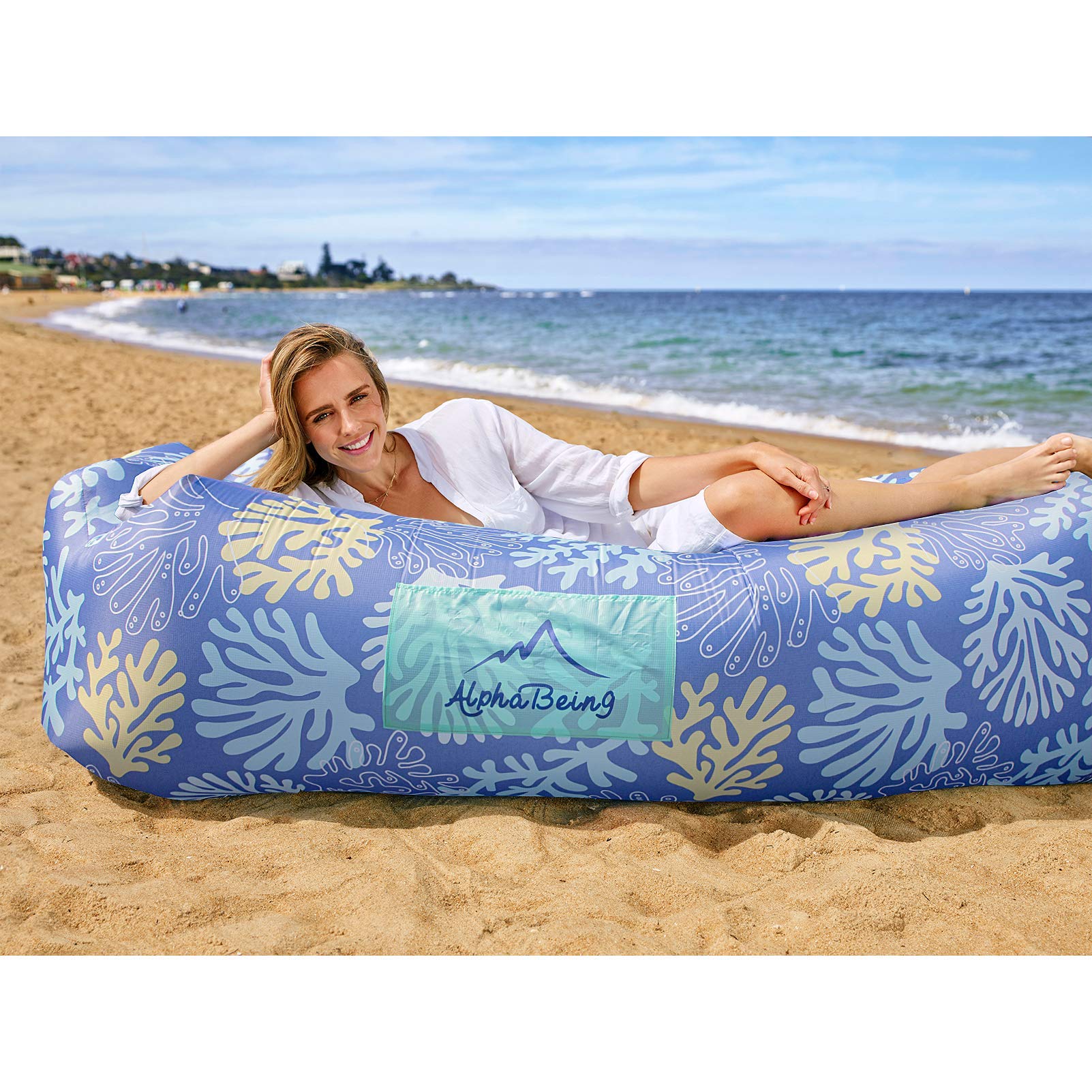 Inflatable Chair AlphaBeing Inflatable Lounger Best Air Lounger