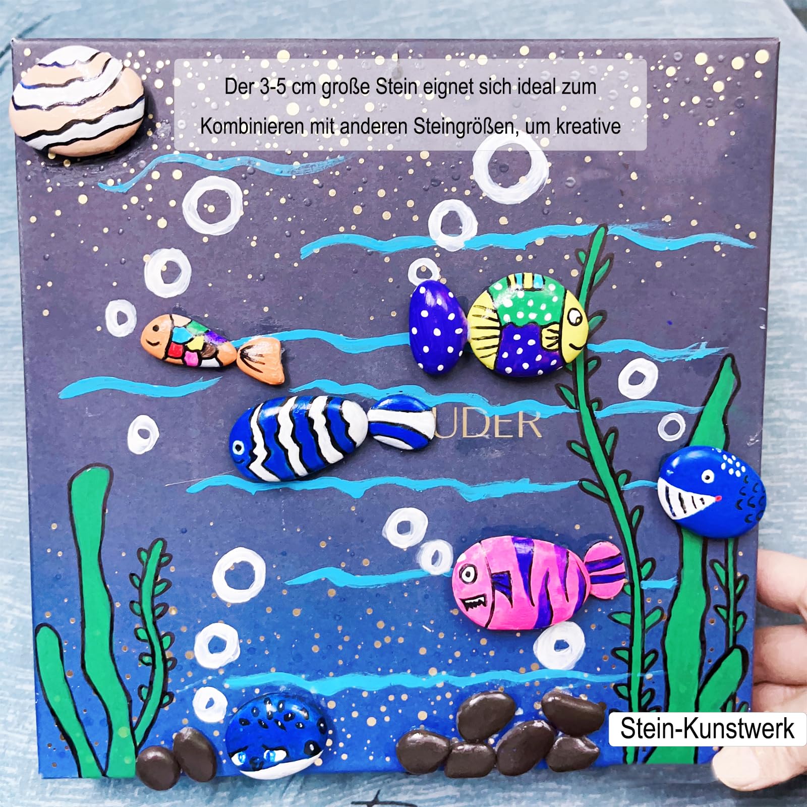 50 Steine Zum Bemalen - Flache Kieselsteine Für Kreative Malprojekte & DIY