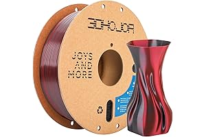 Silk Dual Color PLA Filament 1.75mm Black Red