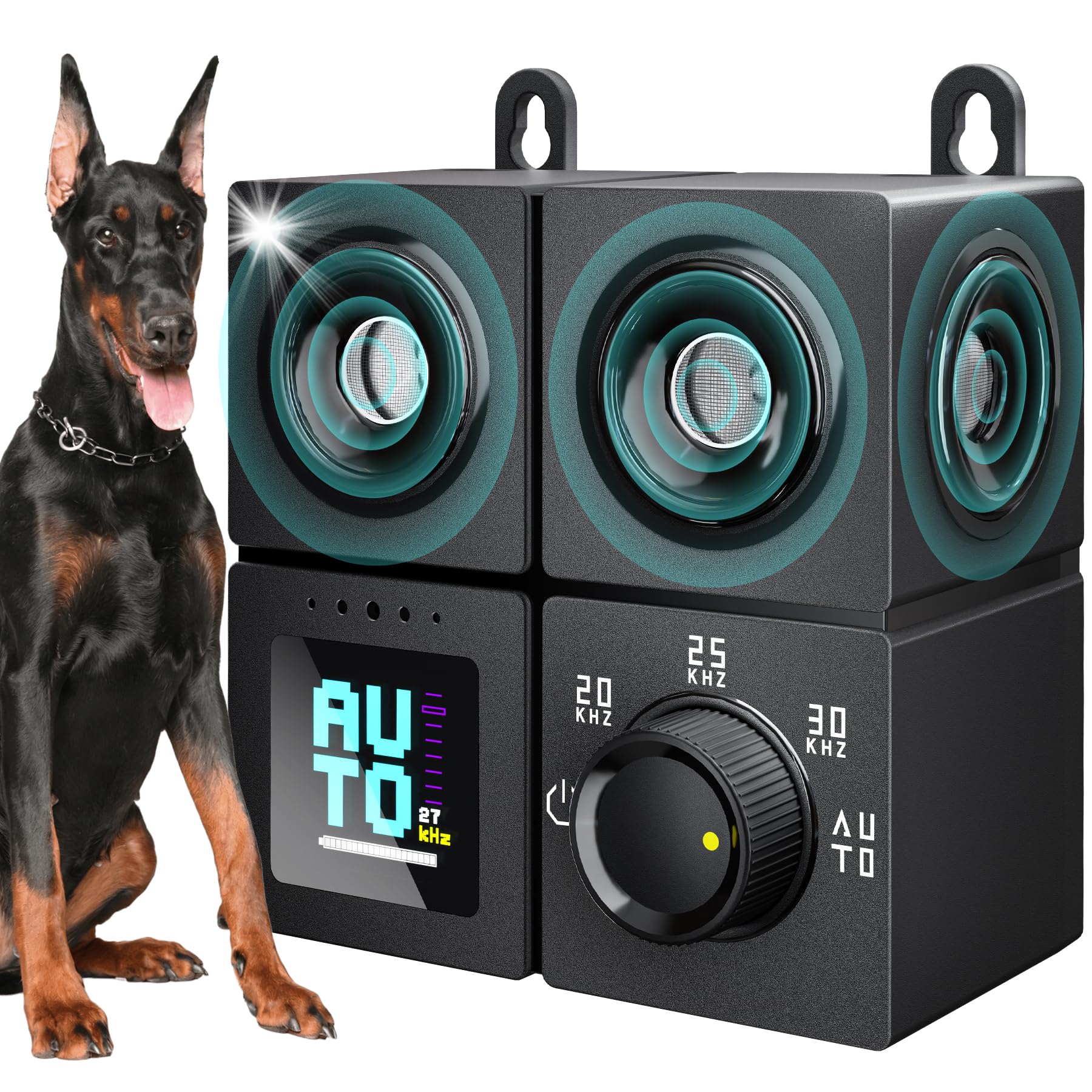 Anti Barking Device for Dogs, Ultrasonic Dog Bark Deterrent Devices with 4 Modes Up to 50ft (270°), Dog Barking Deterrent Devices, Bark Box, Barking