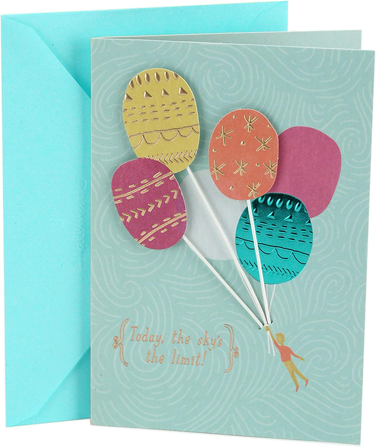 Hallmark Birthday Greeting Card for Her (Balloons) (0499RZB1158)