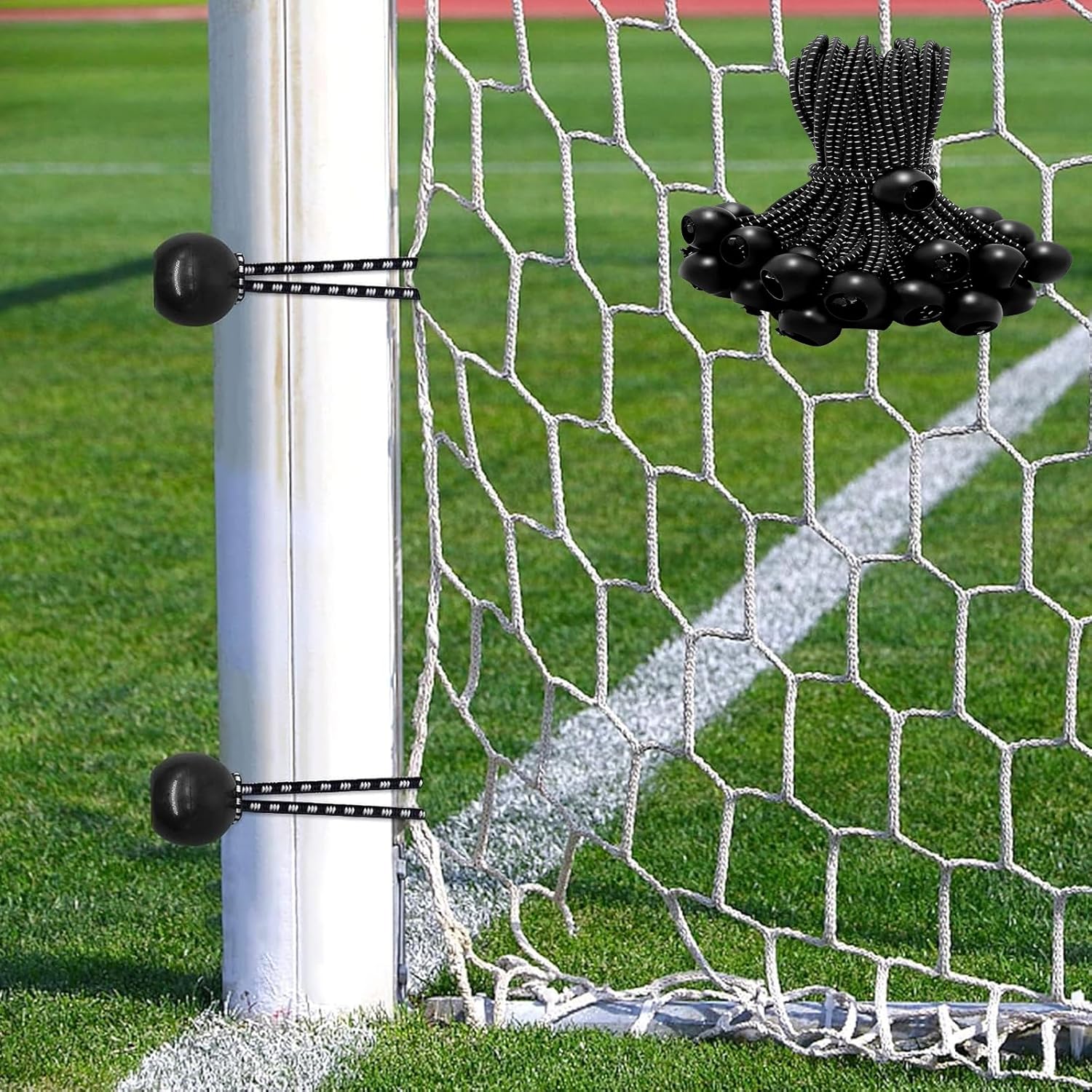 30Pcs Ball Bungee Cord, Elastic Bungee Ball Rope Tarp Tie Down Heavy Duty Tent Strap Hook Canopy Umbrella Rubber Adjustable Awning Hanging String