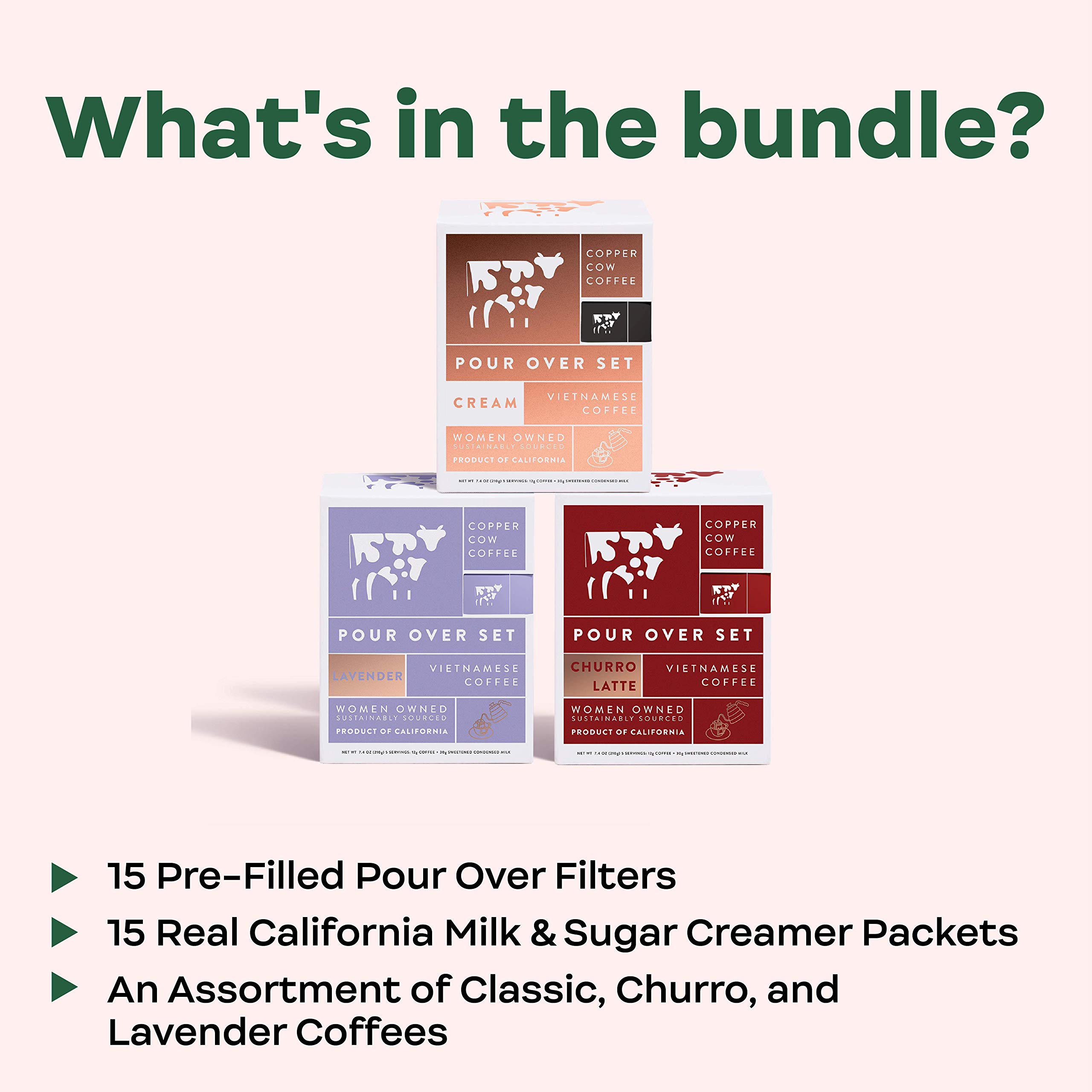 Copper Cow Coffee Vietnamese Pour Over Coffee with Sweetened Condensed