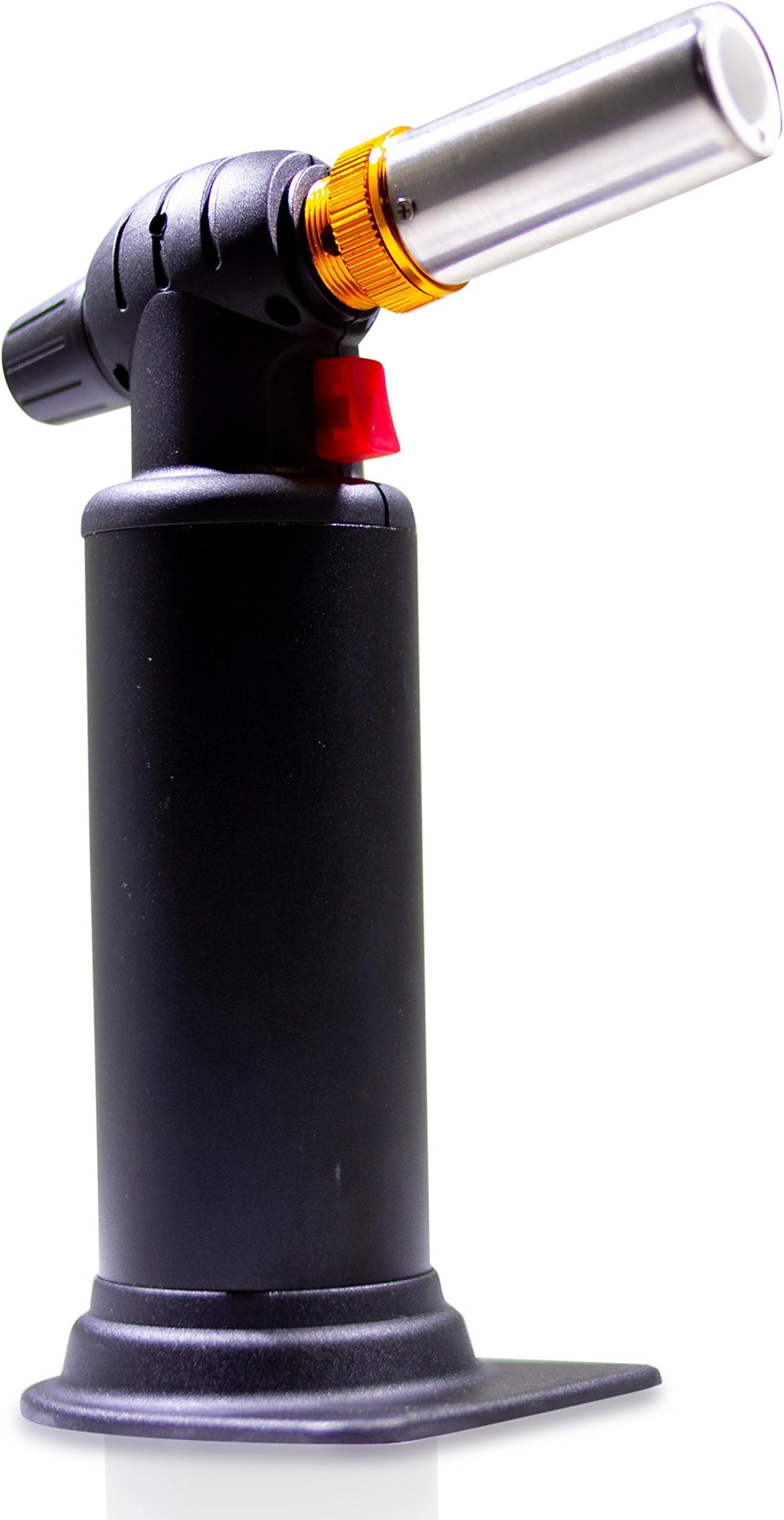 Butane Torch Black Dragon (Black) Heavy Duty Micro Blow Torch for Soldering-Big Tank- Plumbing- Refillable Butane Torch- Jewelry-Torch for Home and Kitchen-Adjustable Flame-Metalsmithing-Brazing