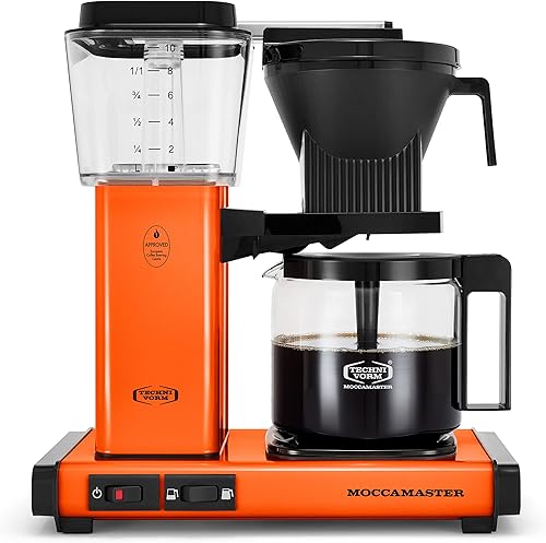 Miniatura 1 de Technivorm Moccamaster Moccamaster 53947 KBGV - Cafetera de 10 tazas, naranja, 40 onzas, 1.25 l