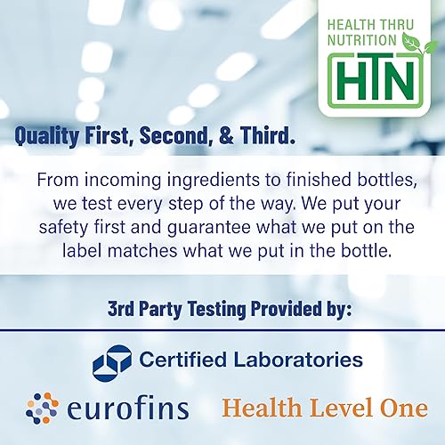 Miniatura 7 de Health Thru Nutrition CoQ-10 300 mg - 120 cápsulas  Coenzima de ubiquinona de alta potencia Q10  Apoya la energía celular y la protección