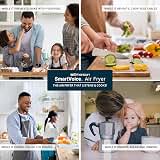 Emerson SmartVoice 5.3QT Air Fryer, 1000+ Voice Commands, 6-in-1 Digital Cooker, Compact Countertop Design, Oil-Free Healthy Cooking, Easy-Clean Nonstick Basket, 1500W — image 7