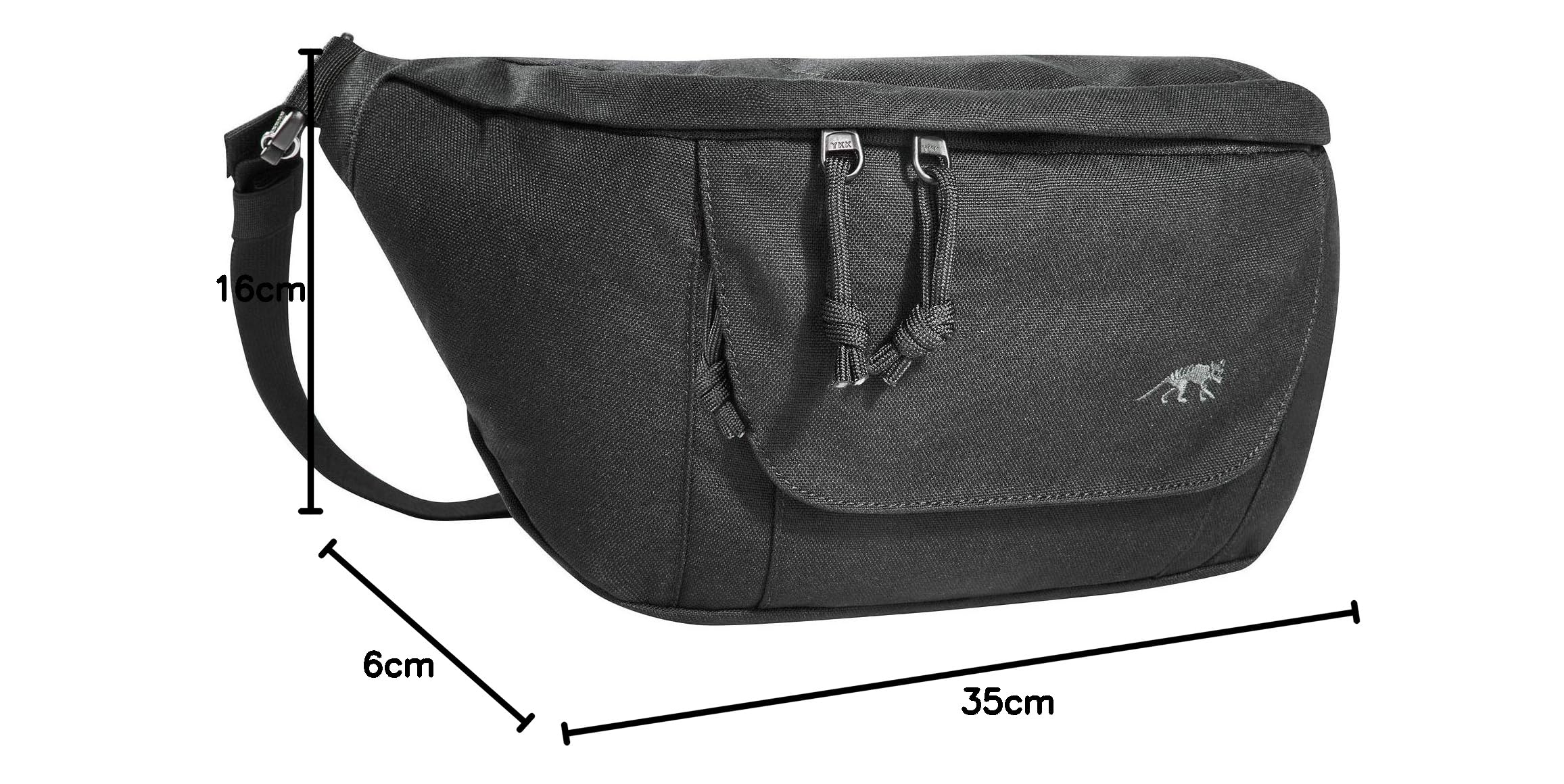 Tasmanian Tiger TT Modular Hip Bag II Taktische universelle Hüft-Tasche mit 5 Litern Volumen, DREI RV-Fächern und Molle-Klett Panel, Gürtel-Tasche für Einsatz, Sport, Trekking, Outdoor
