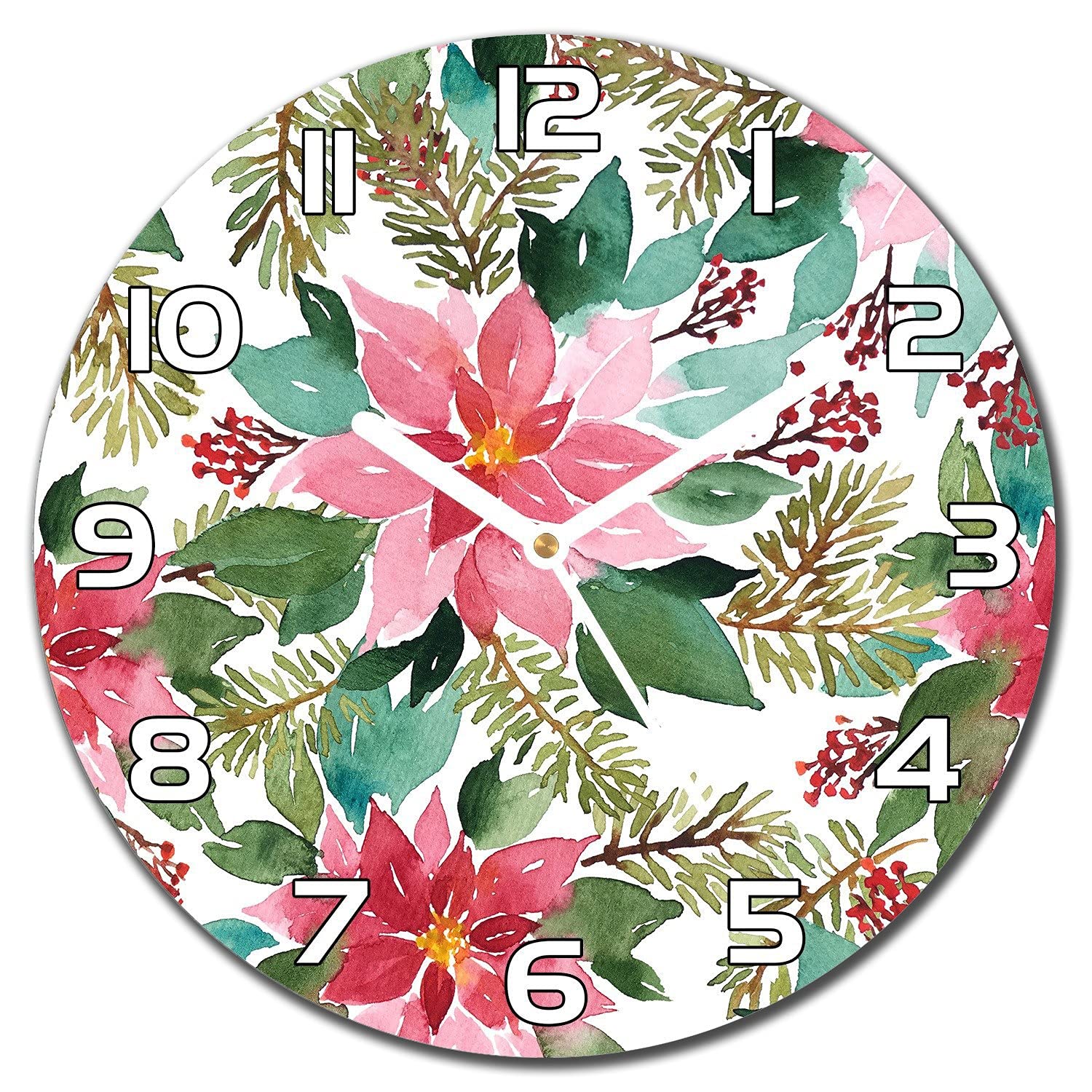 Horloge en verre moderne 30 cm Coloray pour salon et cuisine