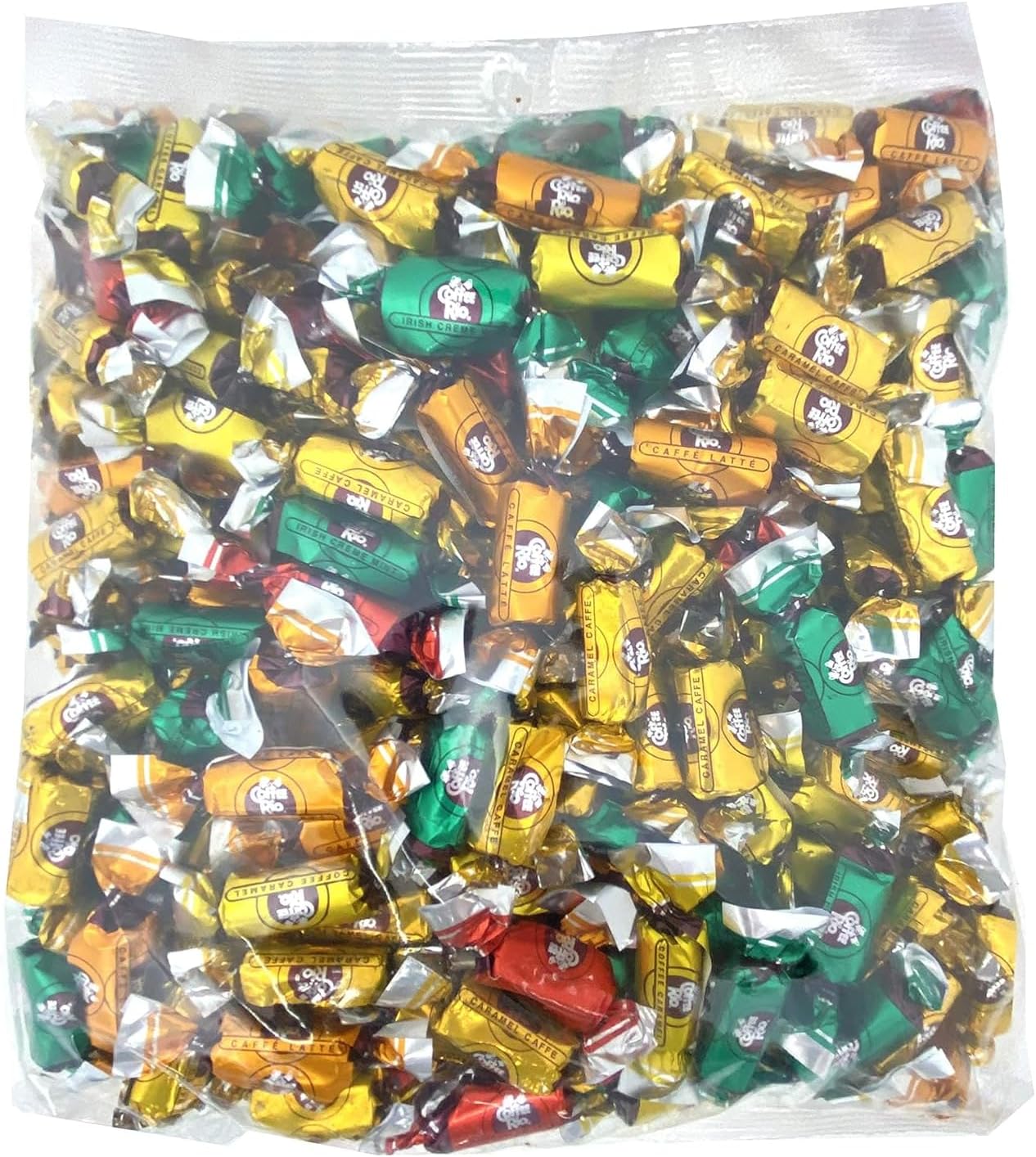 Coffee Rio Assorted Coffee Candy Variety Pack, 3 Pound Bag - Individually Wrapped Bulk Hard Candies Blended with Fresh Dairy Cream - Perfect for Office Candy Bowls, Buffets, Gifts - Kosher Certified