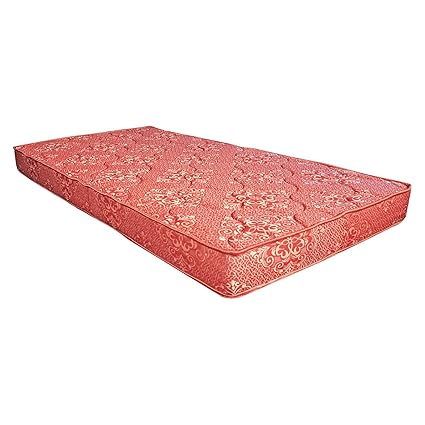 Centuary Mattresses The Smart Collection CBU+ 5-inch Single Size Foam Mattress (Maroon, 72x36x5) with One Pillow
