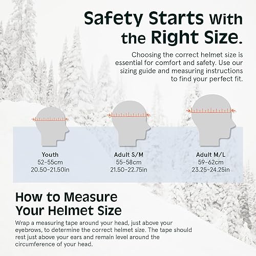 Miniatura 6 de Retrospec Comstock - Casco de esquí y snowboard para adultos, carcasa de ABS duradera, espuma EPS protectora y 10 rejillas de ventilación,