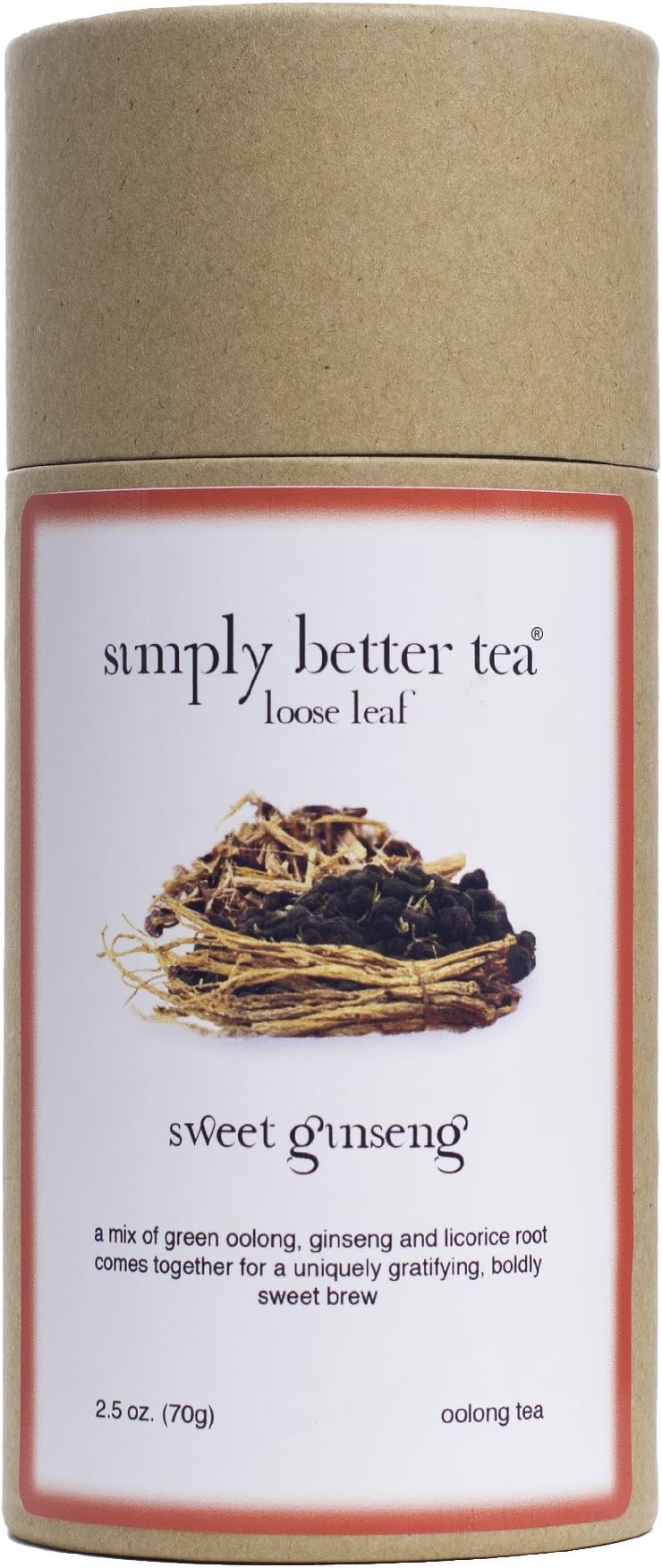 simply better tea Oolong Tea, Sweet Ginseng, 2.5 Ounce