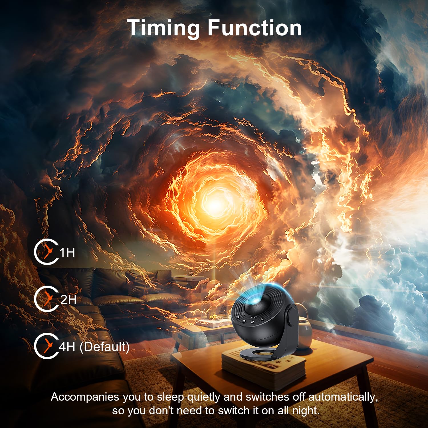 Macchiatto Projektor planetarium z motywem gwiezdnego nieba, projektor galaktyki z 12 płytami projekcyjnymi, projektor światła nocnego, regulacja obrotu o 360°, na sufit, dla dzieci i dorosłych