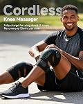 Snailax Knee Massager with Heat and Vibration | Cordless Rechargeable Knee Massager with Heat, 3 Heat Levels, 3 Intensities & 5 Modes for Knee, Shoulder & Elbow, Gifts