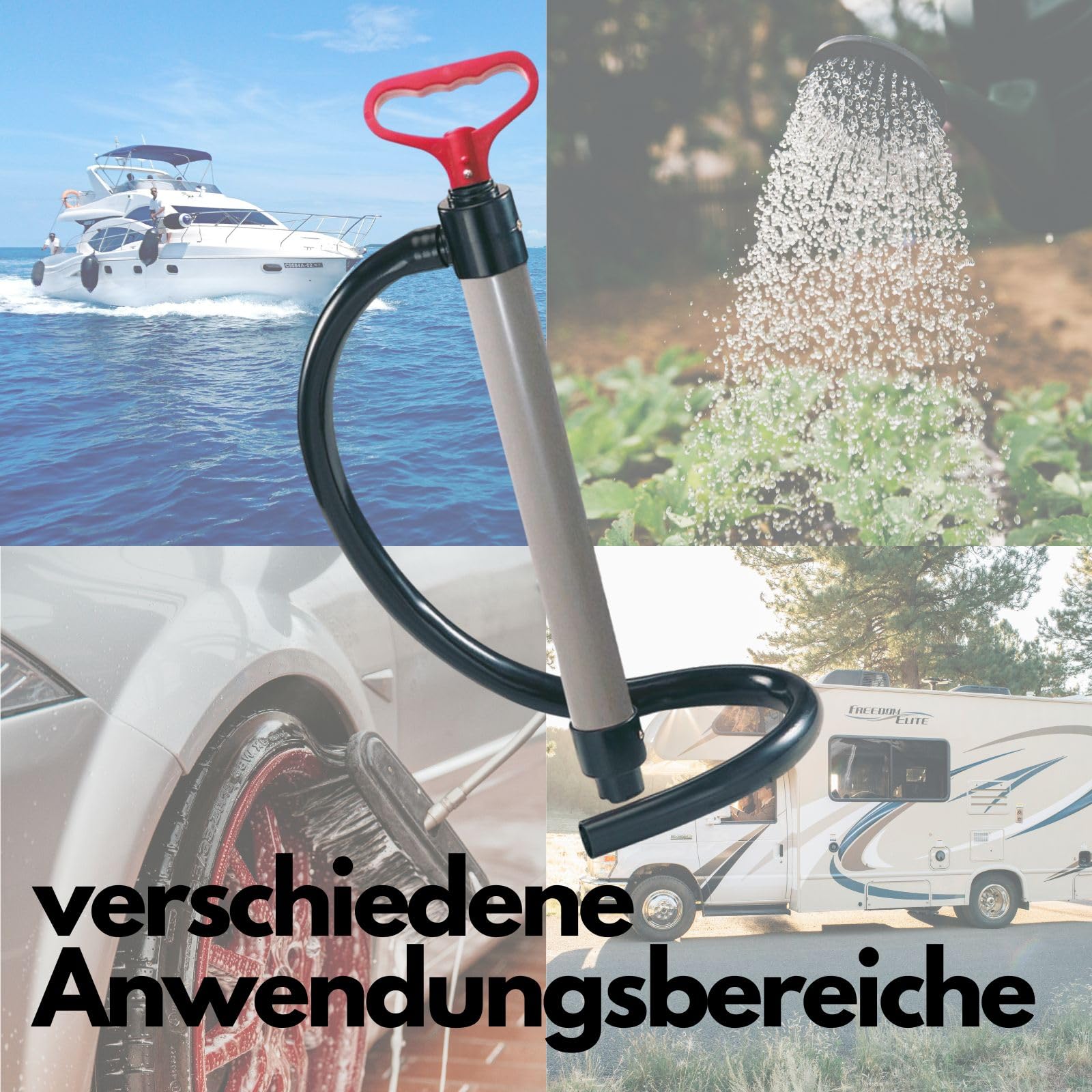 Schmutzwasserpumpe manuell Pumpe für Saugkraft und Druckpumpe