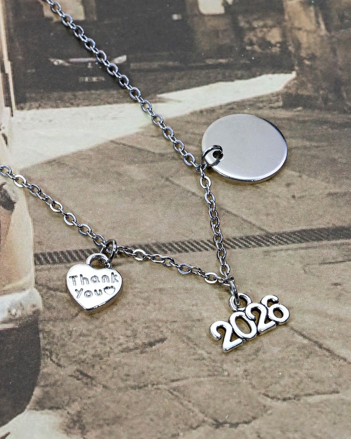 Shapenty Mini 2026 Charms Metal Year Signet 2026 DIY Pendant Charm Accessory Bulk for Bracelet Necklace Earring Keychain Craft Jewelry Making Christmas Graduation Party Decor, 40PCS - Image 4