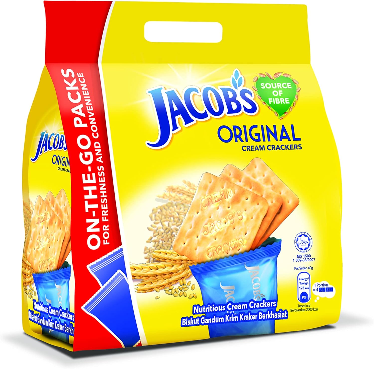 Jacob's Cream Cracker Multipack Original Biscuits, 504g Amazon.sg