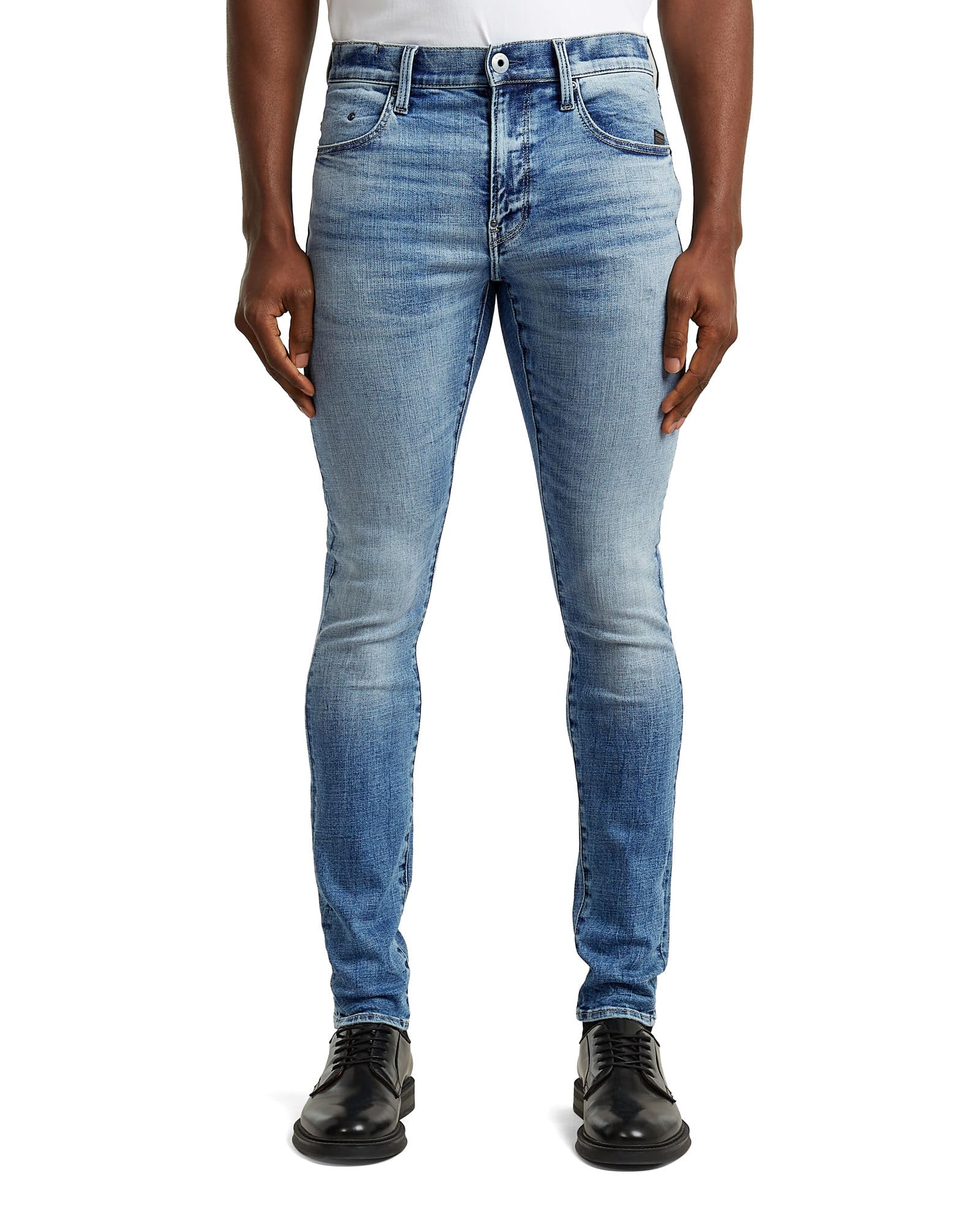 G-STAR Men's Revend FWD Skinny Jeans, Colour Blue, Size: Waist 38, Inseam 36