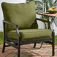 Vista 15 de Greendale Home Fashions 2-Piece Outdoor Deep Seat Cushion Set, Steel Blue Stripe