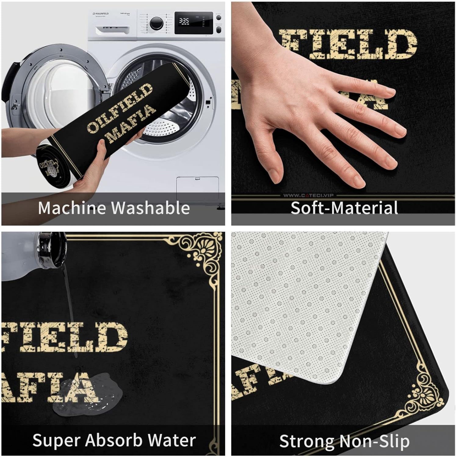 Funny Outdoor Doormat Oilfield Mafia Doormat Patio Decor Door Mats Outdoor Entrance Funny(Size:65X90CM), Colour, BCPTTOLBM-COLOUR-65X90CM