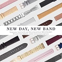 Vista 5 de Reloj con números WRISTOLOGY Olivia para mujer, para enfermeras, gran esfera, analógico, fácil de leer con segundero, correa de silicona