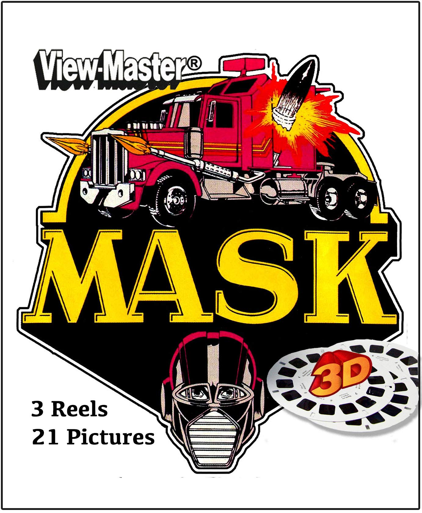 View Master 3Dstereo presents MASK, (Mobile Armoured Strike Kommand) 3 Reel Set