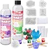 Liquid Silicone Squishy Maker Kit - 500g AB 1:1 Fast Cure Soft Elastic Silicone Rubber for Taba Squishy, DIY 3D Molds, Stress Relief Casting Craft Mold squishy making kit Supplies for Beginners