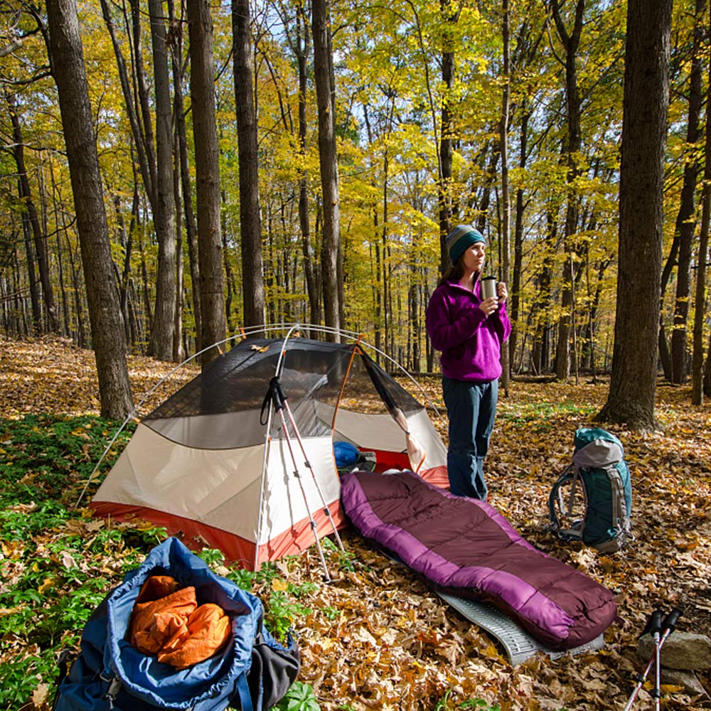 Bessport Saco de Dormir para Acampar para Adultos 3 Estaciones Saco de Dormir de Momia cálido y cómodo para Trekking Actividades al Aire Libre Senderismo