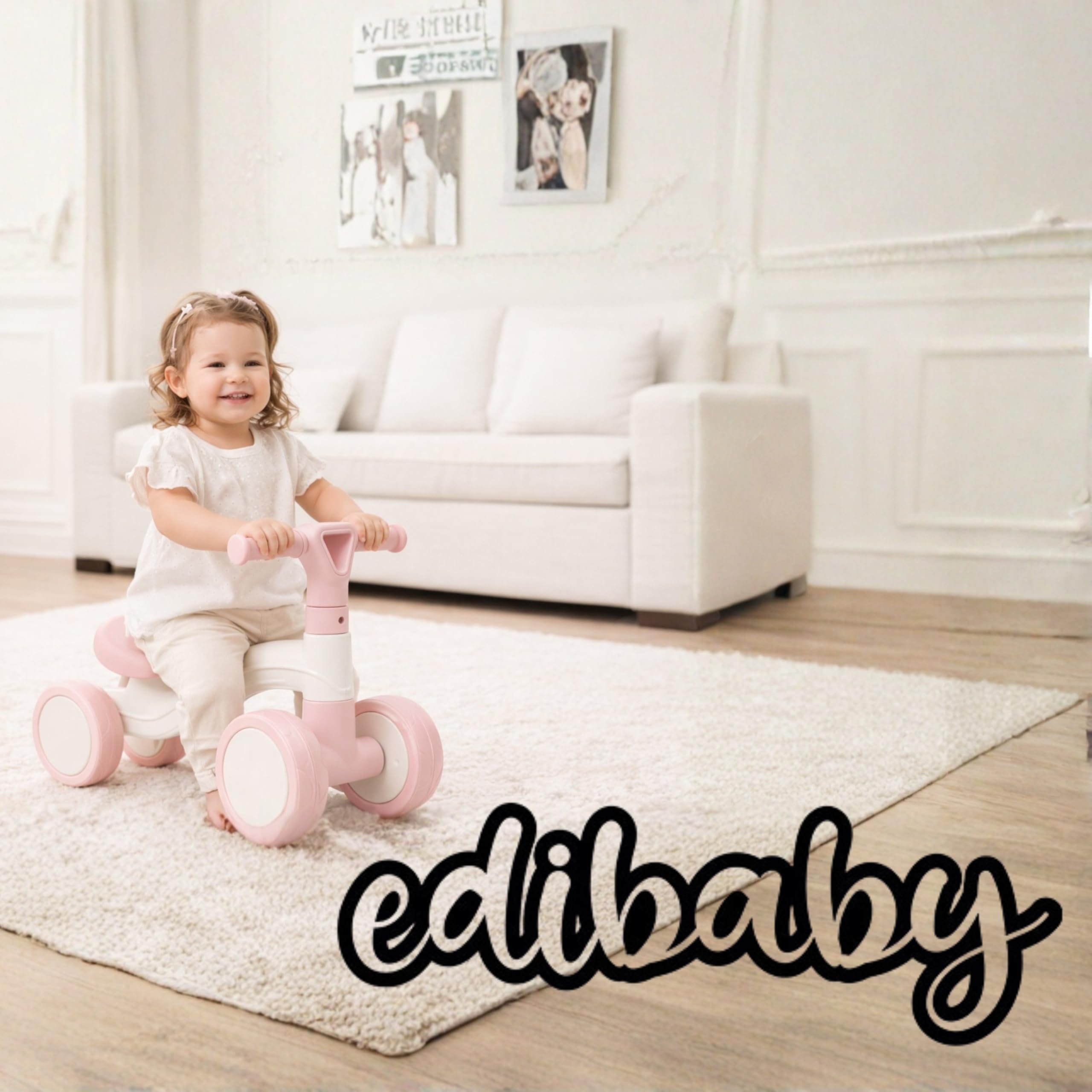 Edibaby, Bicicletta Bambini, Bici Senza Pedali 1–2 Anni, Balance Bike, Triciclo Leggero 12–24 Mesi, Giocattolo Educativo, Idea Regalo