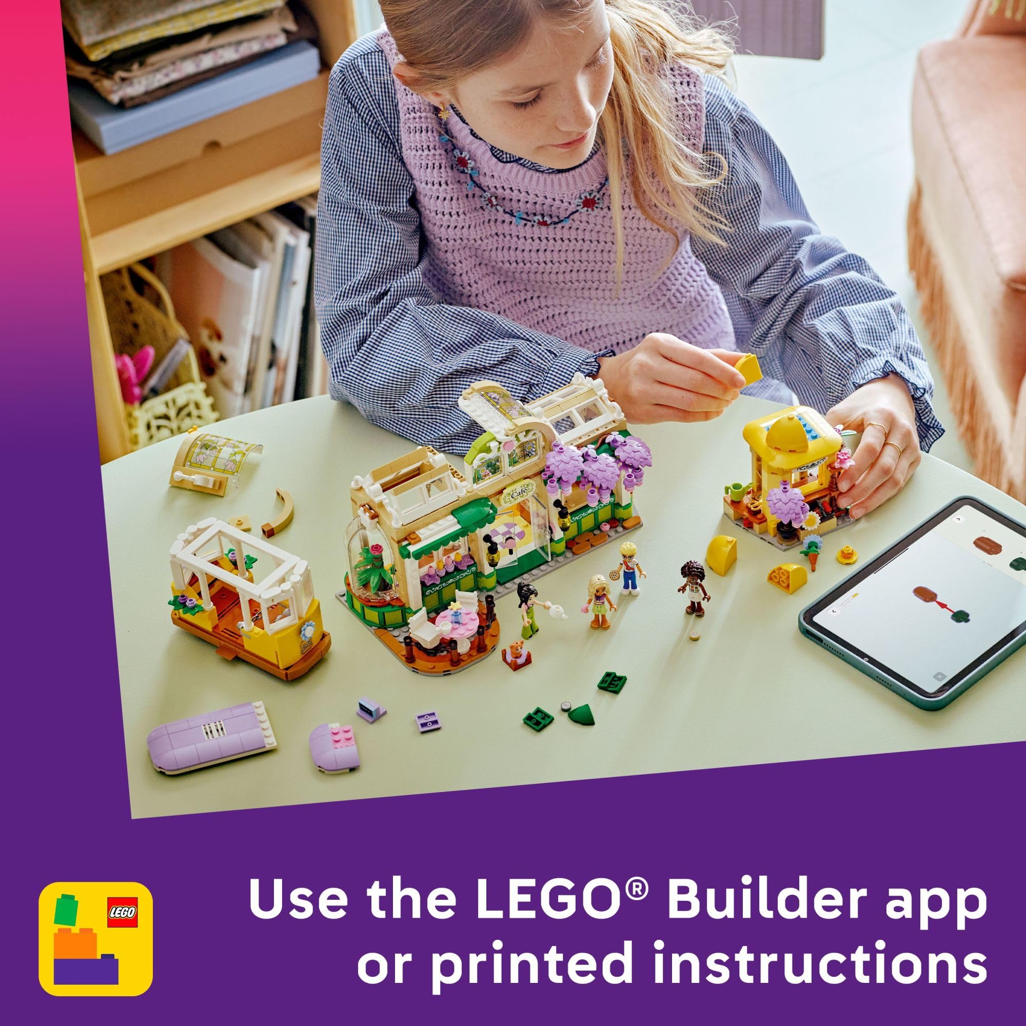 Amazon.com: LEGO Friends Plant Café & Flower Shop Pretend Play
