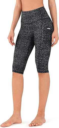 Miniatura 57 de ODODOS - Leggings tipo capri de mujer, no se traslucen y modelan el abdomen, con cintura alta y bolsillos; para hacer yoga, atletismo, ejercicio