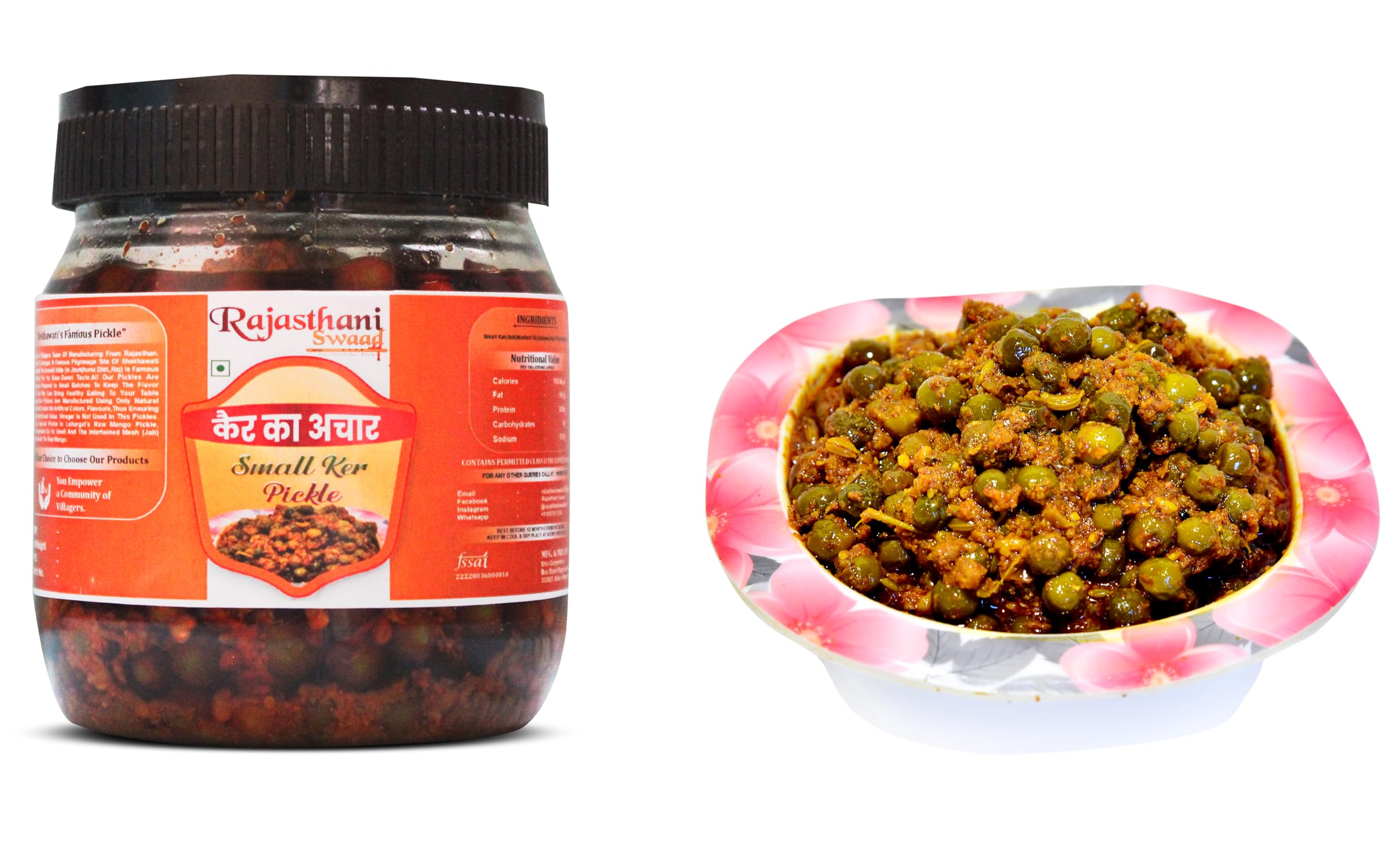 Rajasthani Swaad Tenti Dela Pickle Homemade Kair Ka Achar Marwadi Small Tiny Ker Achar | Transitional Taste | Jar Of 400 Grams (B0BGGY4H1B) Amazon Price History, Amazon Price Tracker