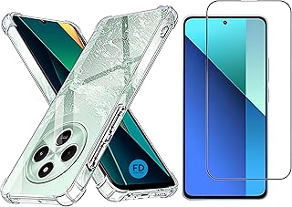 Kit Capa Capinha Anti-Impacto Premium Transparente + Película de Cerâmica 9D para Xiaomi Poco C75 - FD Acessórios