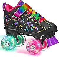 Vista 1 de Roller Derby Sparkles Lighted Wheel Roller Skates
