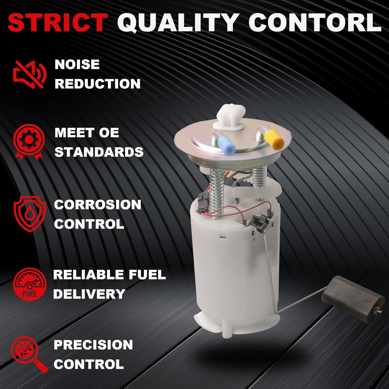 Electric Fuel Pump Assembly w/Sending Unit Compatible for 2002-2004 GMC Envoy, Chevy Trailblazer/SSR, Oldsmobile Bravada, Isuzu Ascender, Buick Rainier 4.2L 5.3L - Image 2