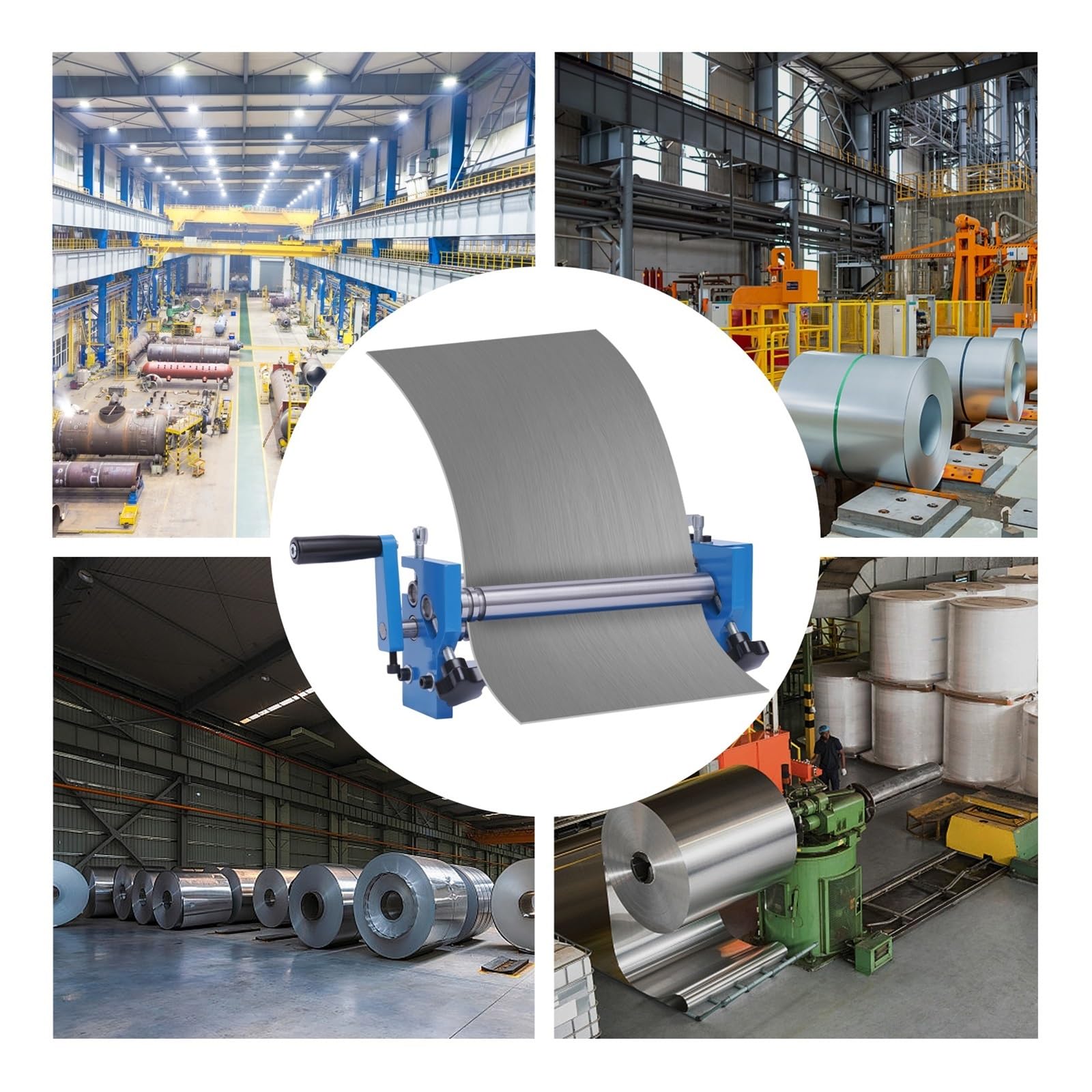 Ręczna Walcarka Do Blach Metalowych, Regulowane Gięcie, Konstrukcja Z Korbą Ręczną Stalowych/aluminiowych/miedzianych Efektywne GięCie, Precyzyjna Praca