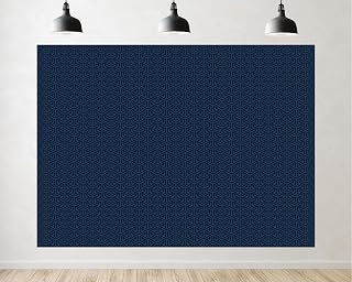 Trykid 15x10ft Navy Blue Geometric Backdrop Symmetrical Maze Design Photography Background Modern Art Wedding Birthday Party Wall Decoration Photo Booth Prop Fabric