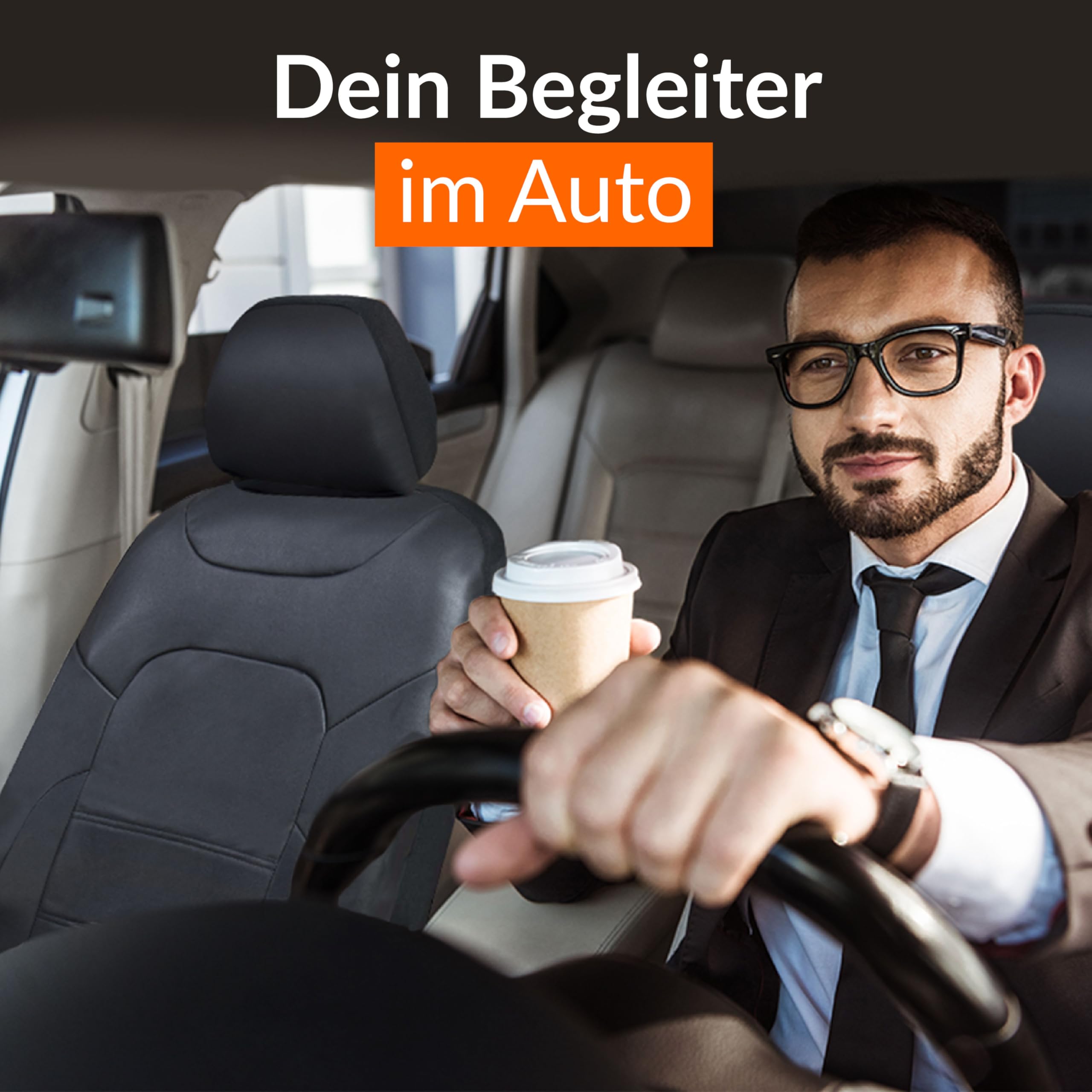 Upgrade4cars Auto-Sitzbezüge Vordersitze | Kunst-Leder Schonbezüge Set Universal Schwarz | Auto-Zubehör Innenraum Sitzschoner