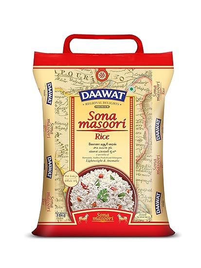 Premium Sona Masuri Rice, 10 kg