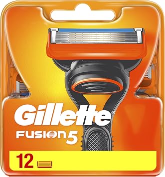 Mens Gillette Fusion5 Razor Blades 1 Pack of 12