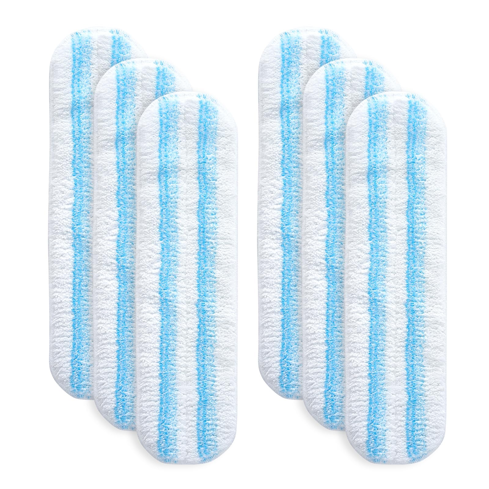 YANGYUQI 6 Stück für Vileda H2PrO Bodenwischer Ersatzbezug, Mikrofaser Wischmopp Bezug für alle Hartböden, Maschinenwaschbar (Neu, Verbessert)