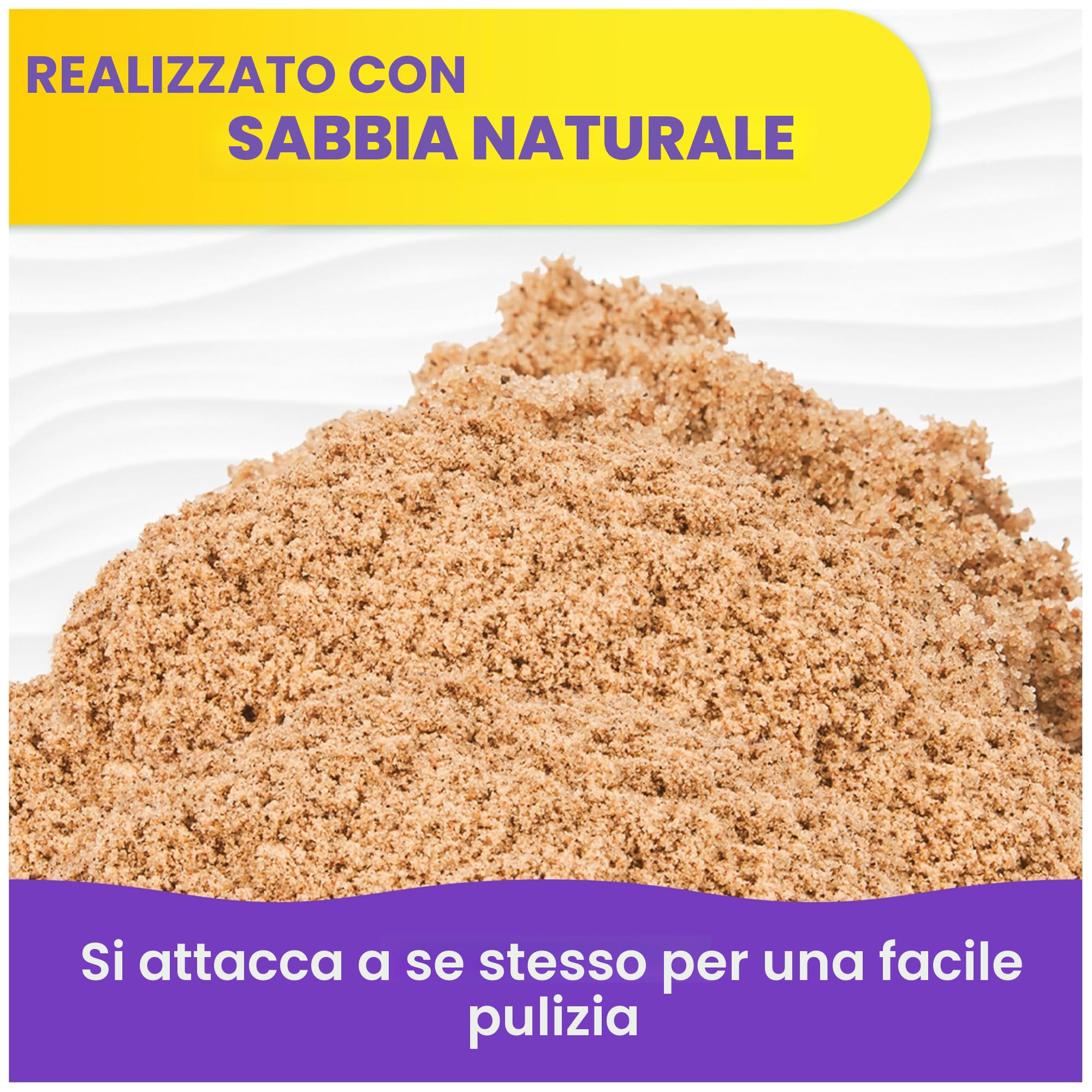 Kinetic Sand, 5 kg di Sabbia Naturale Marrone per Modellare e Creare, 3+ Anni