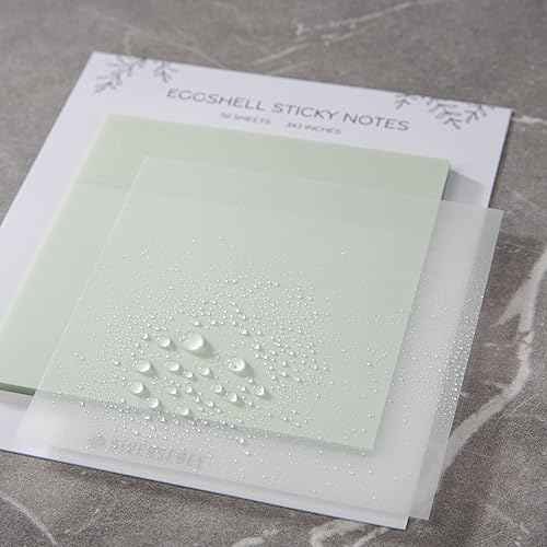 Miniatura 10 de DiverseBee - 50 hojas de notas adhesivas transparentes pastel, pestañas adhesivas transparentes de 3 x 3 pulgadas, banderas de página translúcidas