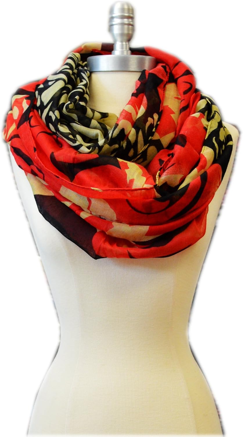 Floral Light Weight X Large Infinity Scarf image 5