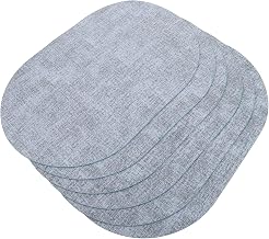 Artibetter 6 Pcs Sky Blue Dining Table Pads Heat Resistant Faux Leather Placemats Waterproof Oil-Resistant Table Protector Pads for Home and Restaurant Use