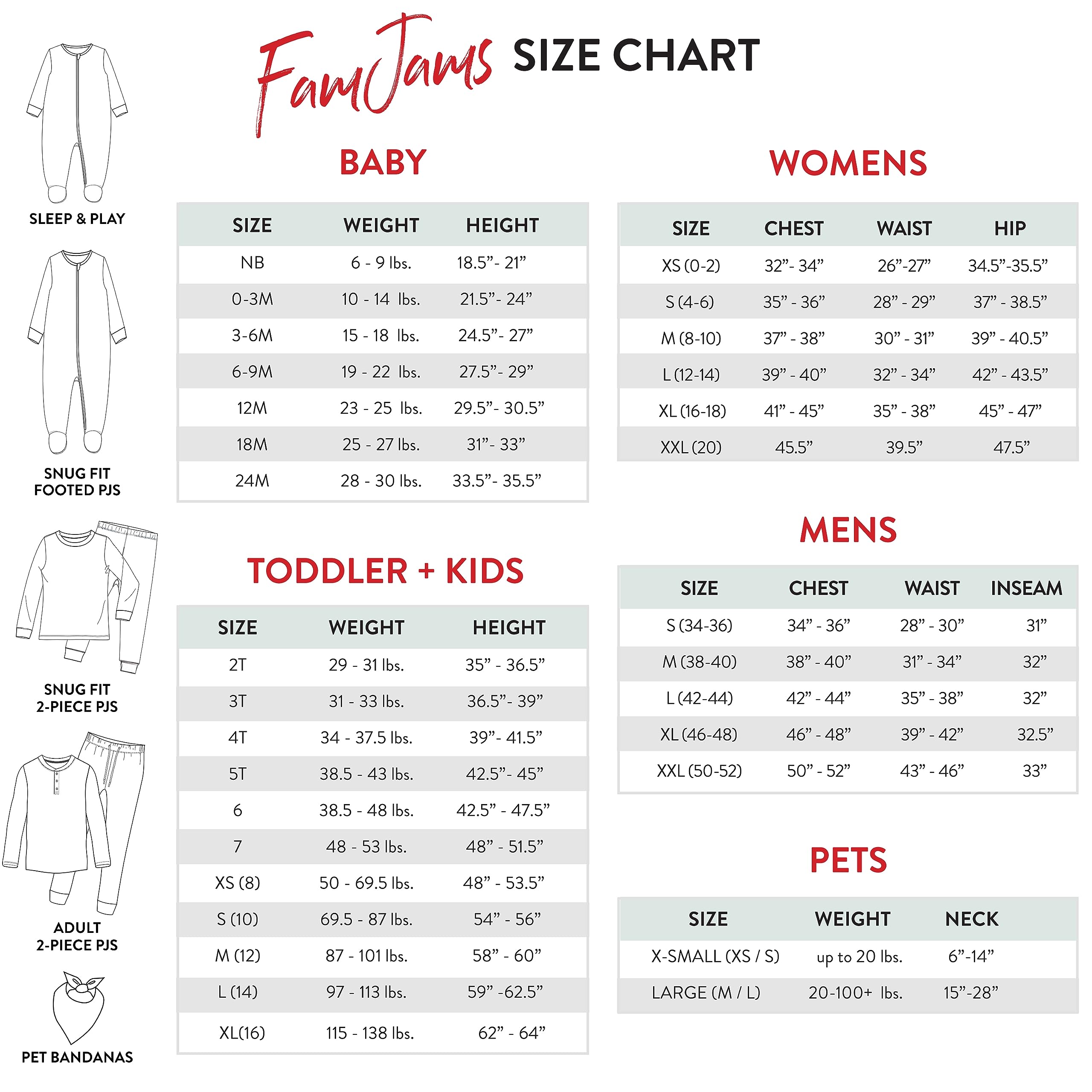 HonestBaby Organic Cotton Holiday Family Jammies Pajamas Juego de Pijama Unisex bebé